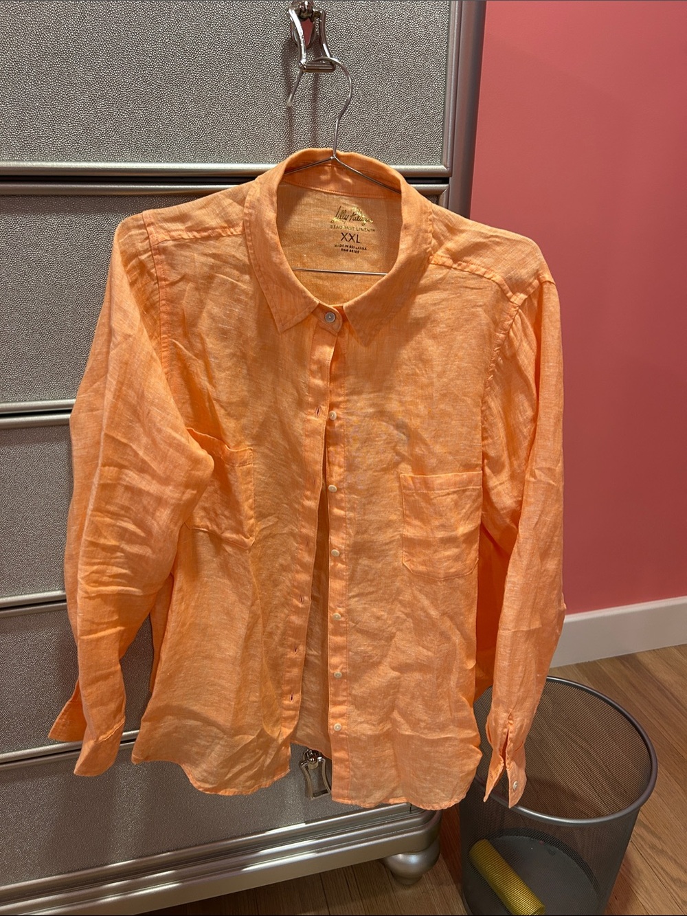 Lilly Pulitzer NWT Seaview Button Down Linen Shirt - XXL
